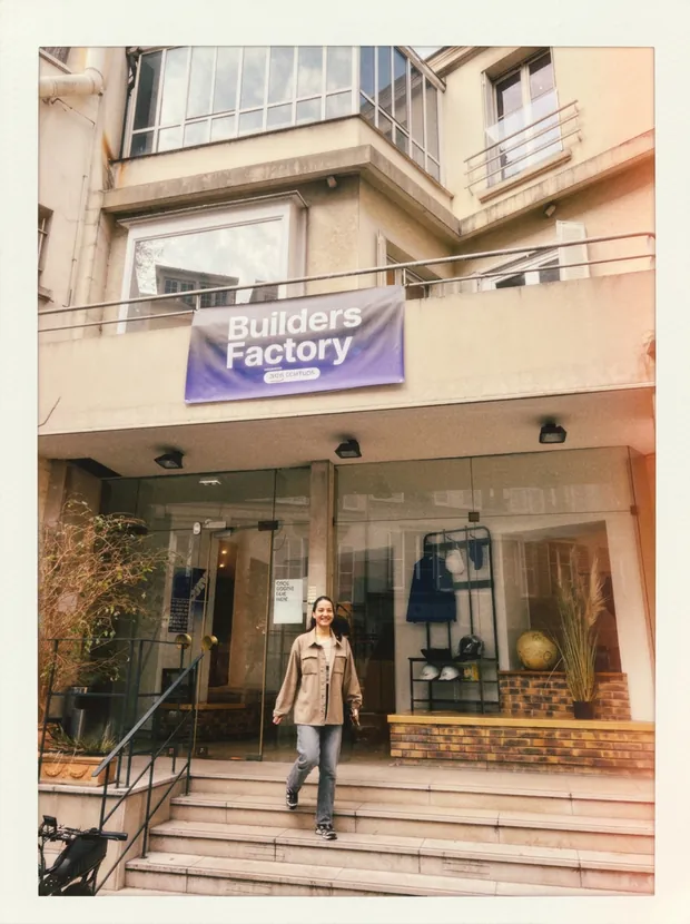 La façade du QG Builders Factory, rue La Condamine